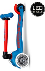 Micro patinete Mini Micro plegable LED azul rojo - patinete infantil con ruedas luminosas
