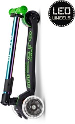 Micro patinete infantil Maxi Micro plegable LED Neochrome Green 5-12 años