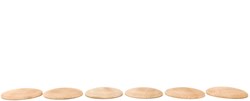 Grapat discos de madera natural - juguete educativo 6 piezas