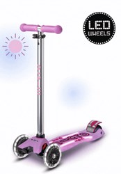 Micro Maxi Micro patinete Glow+ LED morado - patinete infantil luminoso