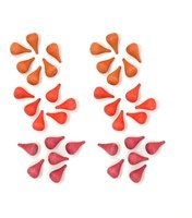 Grapat mandala de madera fuegos rojos juguete abierto 36 piezas