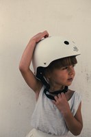 Kinderfeets Casco infantil para ciclismo / Casco de bicicleta para niños - blanco mate-3