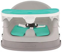 Infantino silla infantil elevadora 4-en-1 ajustable gris verde