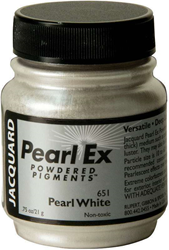 Jacquard pigmento juguete Pearl Ex 21 g blanco perla creativo