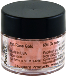 Jacquard polvo pigmento juguete Pearl Ex 3g oro rosa creativo