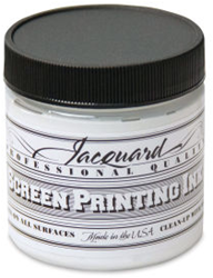 Jacquard tinta para serigrafía 118 ml blanco - pintura textil profesional