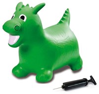 Jamara animal saltarín dragón verde con bomba - juguete saltarín niños-2
