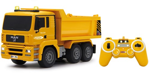 Jamara camión volquete MAN 1:20 vehículo de construcción teledirigido amarillo-2