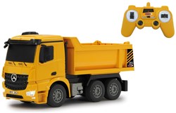 Jamara Camión Volquete RC Mercedes-Benz Arocs 1:26 - 2,4GHz - Amarillo - Coche de Juguete