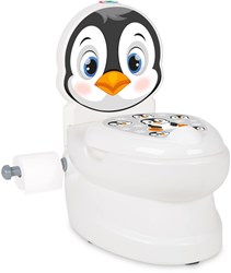 Jamara orinal pingüino con sonido de descarga y portarrollos - orinal infantil