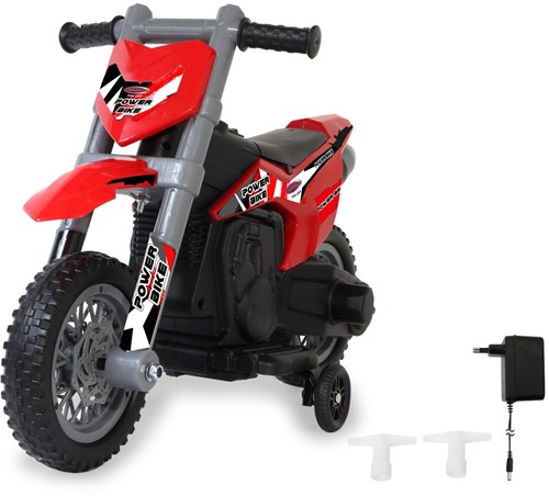 Jamara moto eléctrica Ride-on Power Bike roja 6V con sonido-2