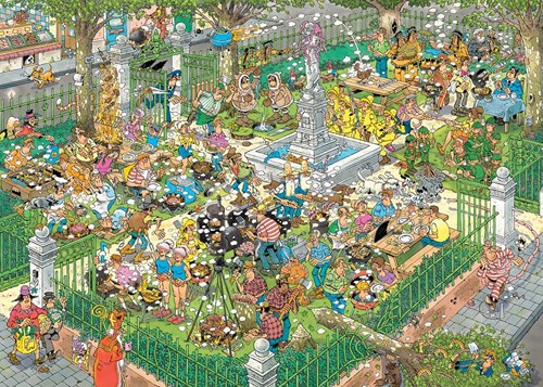 Jumbo puzzle Jan van Haasteren Fiesta BBQ 1000 piezas rompecabezas