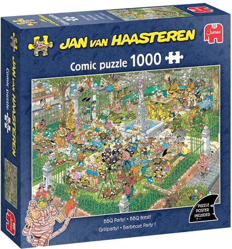 Jumbo puzzle Jan van Haasteren Fiesta BBQ 1000 piezas rompecabezas-2