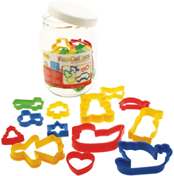 Bigjigs Tarro de 24 cortapastas
