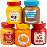 BigJigs tarros de madera juguete - set cocina - educativo