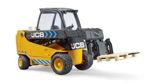 Bruder carretilla elevadora JCB juguete con palet - obra-2