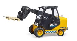 Bruder carretilla elevadora JCB juguete con palet - obra