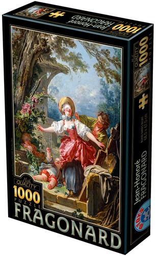 D-Toys puzzle arte Jean-Honoré Fragonard Blind Man's Bluff 1000 piezas-2