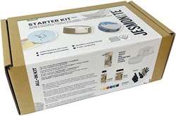 Jesmonite kit creativo posavasos AC100 con soporte y pigmentos