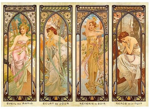 D-Toys puzzle Alphonse Mucha arte 1000 piezas rompecabezas