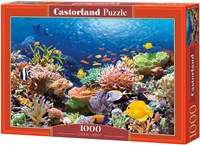Castorland puzzle - rompecabezas arrecife de coral peces - 1000 piezas - naturaleza-2