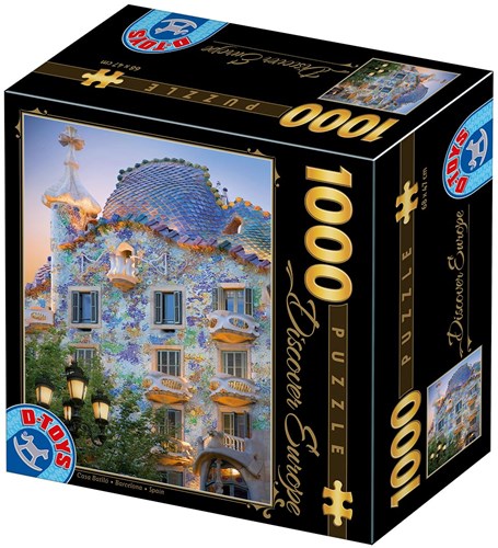 D-Toys puzzle Barcelona Casa Batllo 1000 piezas rompecabezas ciudad-2