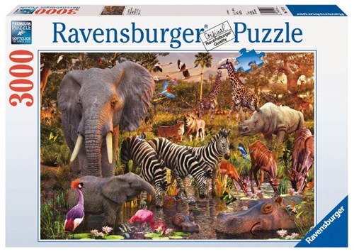 Ravensburger puzzle mundo animal africano - Rompecabezas - 3000 piezas animales-2
