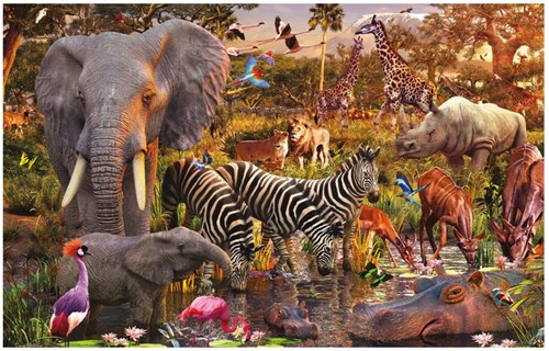 Ravensburger puzzle mundo animal africano - Rompecabezas - 3000 piezas animales