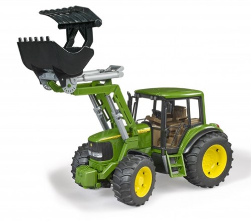 Bruder tractor juguete John Deere con cargador frontal - escala 1:16-3