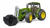 Bruder tractor juguete John Deere con cargador frontal - escala 1:16