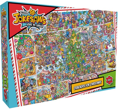 Gibsons puzzle navideño Crackers for Christmas 1000 piezas adultos-2