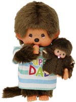Monchhichi peluche Super Dad muñeco niño 20cm juguete suave-2