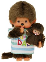 Monchhichi peluche Super Dad muñeco niño 20cm juguete suave-3