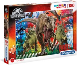 Clementoni puzzle Jurassic World - 180 piezas - rompecabezas dinosaurios niños