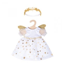 Heless vestido de ángel muñeca bebé blanco-dorado con diadema 28-35 cm