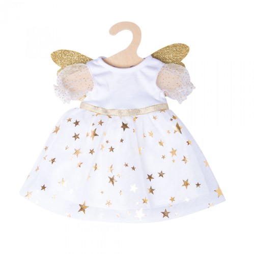 Heless ropa para muñeca vestido de ángel con diadema 35-45 cm blanco-dorado-3