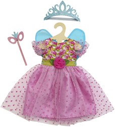 Heless vestido de muñeca princesa Lillifee con alas, corona y máscara 35-45cm