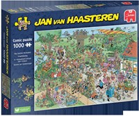 Jumbo puzzle Big Garden Birdwatch Jan van Haasteren 1000 piezas-2
