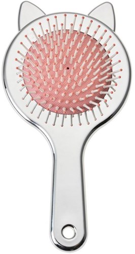 Cepillo de pelo orejas de gato plateado accesorio Clayre & Eef