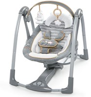 Ingenuity columpio portátil para bebé - Bella Teddy - columpio compacto-2