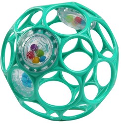 Oball Sonajero juguete para bebé - Verde Azul - Flexible y ligero