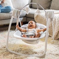 Ingenuity columpio para bebés - columpio portátil comfort Cuddle Lamb gris