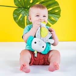 Bright Starts peluche elefante mordedor - juguete suave para bebé