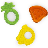 Bright Starts set mordedores - Juicy Chews 3-Pack Textured Teethers multicolor