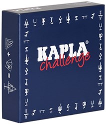 Kapla set de construcción - KAPLA Challenge Español 12 cartas de desafío 16 tablillas naturales