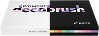 Karin brushmarkers pigment set pastel 12 piezas marcadores acrílicos