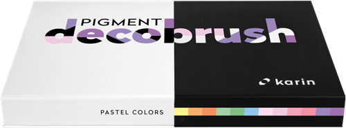 Karin brushmarkers pigment set pastel 12 piezas marcadores acrílicos