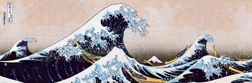 Eurographics puzzle - Gran ola de Kanagawa - Hokusai panorama - 1000 piezas