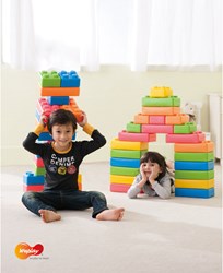 Eduplay Bloques de Construcción XXL - Ladrillos Gigantes 45 Piezas - Gran Tamaño