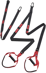 Fitness-Mad Suspension Trainer Pro - Negro Rojo - Sistema de entrenamiento